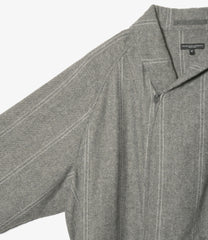 Smoking Jacket -  Wool Striped HB