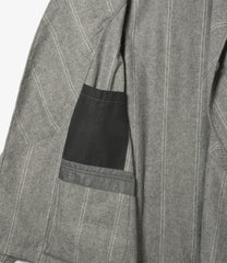 Smoking Jacket -  Wool Striped HB