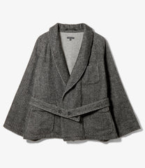 Smoking Jacket - Wool Shaggy Twill