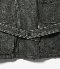 Smoking Jacket - Wool Shaggy Twill