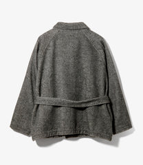 Smoking Jacket - Wool Shaggy Twill