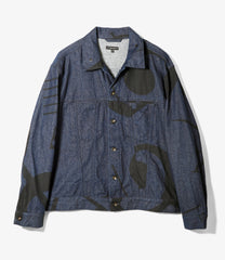 Type 5 Jean Jacket - Music Note Print 12oz Denim