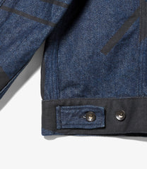 Type 5 Jean Jacket - Music Note Print 12oz Denim