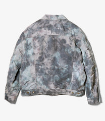 Type 5 Jean Jacket - Polyester Smoke Print