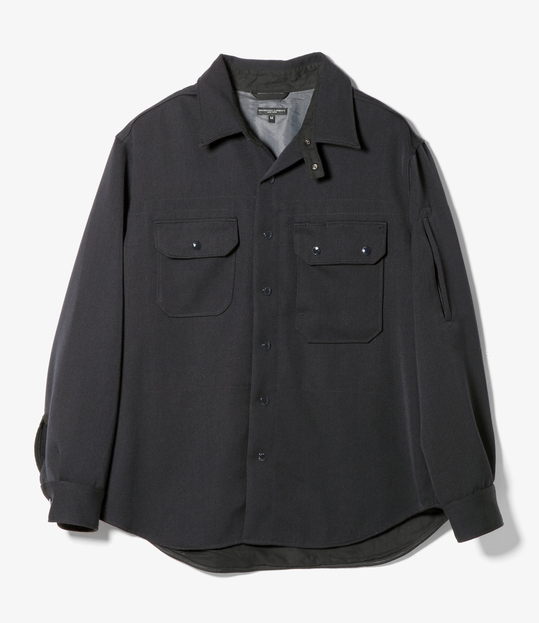 Engineered Garments ベルト付 シングルコート ネイビー M 中古・古着通販】Engineered Garments (エンジニアド ガーメンツ