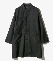 Dayton Long Shirt - Chalk Stripe Worsted Wool