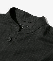 Dayton Long Shirt - Chalk Stripe Worsted Wool