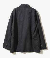 Loiter Jacket - Chalk Stripe Worsted Wool