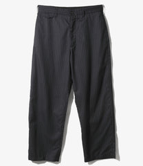 Officer Pant - Chalk Stripe Worsted Wool