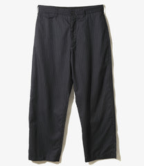 Officer Pant - Chalk Stripe Worsted Wool