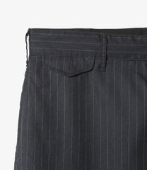 Officer Pant - Chalk Stripe Worsted Wool