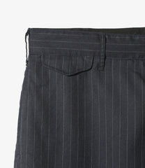 Officer Pant - Chalk Stripe Worsted Wool