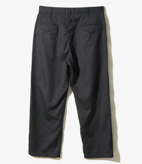Officer Pant - Chalk Stripe Worsted Wool