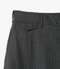Officer Pant - Chalk Stripe Worsted Wool