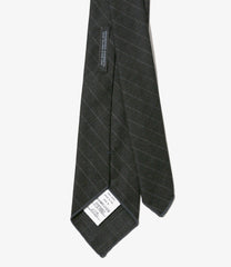 Neck Tie - Chalk Stripe Worsted Wool