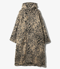 Duffle Coat - Wool Poly Leopard Jacquard