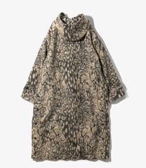 Duffle Coat - Wool Poly Leopard Jacquard