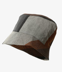 Bucket Hat - Multi Wide Stripe Worsted Wool