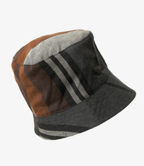 Bucket Hat - Multi Wide Stripe Worsted Wool