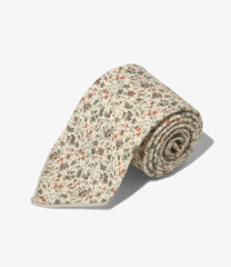 Neck Tie - Cotton Small Floral Flannel