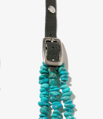 Turquoise Leather Necklace