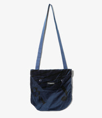 Shoulder Pouch - Cotton Printed Music Note Velveteen