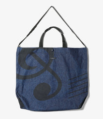 Carry All Tote - Music Note Denim