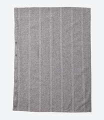 Button Shawl - Lt.Wool Striped HB