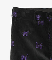 Straight Trouser-Papillon Emb. Corduroy
