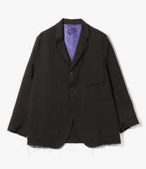 Raw Edge Jacket - W/L Herringbone