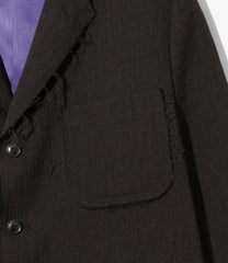 Raw Edge Jacket - W/L Herringbone