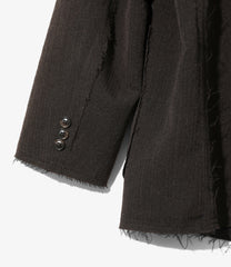 Raw Edge Jacket - W/L Herringbone