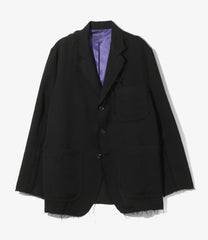Raw Edge Jacket - W/L Herringbone