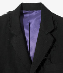 Raw Edge Jacket - W/L Herringbone
