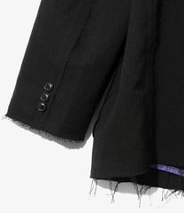 Raw Edge Jacket - W/L Herringbone