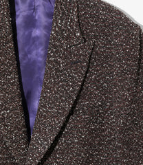 Peaked Lapel Jacket - Lame Tweed Plaid