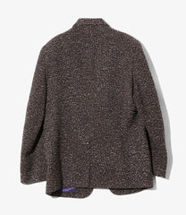 Peaked Lapel Jacket - Lame Tweed Plaid