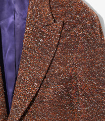 Peaked Lapel Jacket - Lame Tweed Plaid