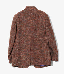 Peaked Lapel Jacket - Lame Tweed Plaid