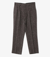 Tucked Trouser - Lame Tweed Plaid