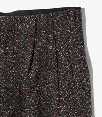 Tucked Trouser - Lame Tweed Plaid