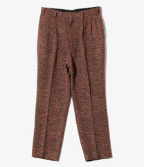 Tucked Trouser - Lame Tweed Plaid