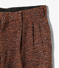 Tucked Trouser - Lame Tweed Plaid
