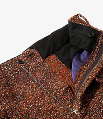 Tucked Trouser - Lame Tweed Plaid
