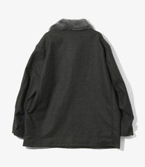 Shawl Collar Coat - Wool Glen Plaid