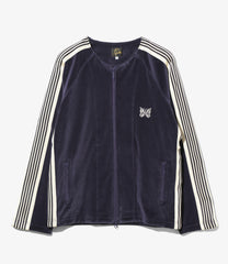 Zipped Track Cardigan - C/PE Velour