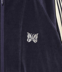 Zipped Track Cardigan - C/PE Velour