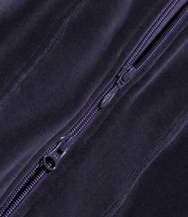 Zipped Track Cardigan - C/PE Velour
