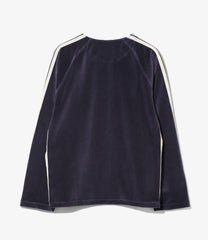 Zipped Track Cardigan - C/PE Velour