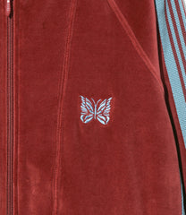 Zipped Track Cardigan - C/PE Velour